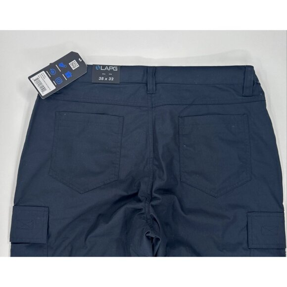 LAPG Tactical Pants Mens 38x32 Navy Blue Ripstop Core Cargo Gusseted Police NEW - Picture 6 of 9